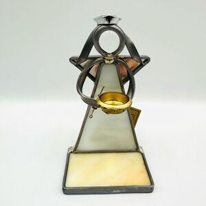 Vintage Stained Glass New Nurse Guardian Angel Figurine TLC Gift Decor 4.5” Tall